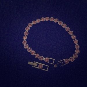 Swarovski pink tennis bracelet